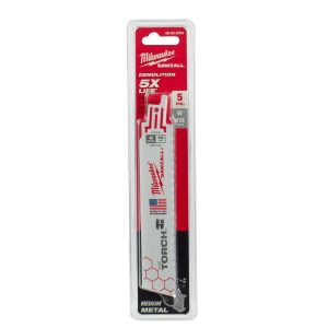 SEGUETA SABLE PARA METAL DE 6″ 18 DPP 5 PZ. MILWAUKEE 48-00-5784