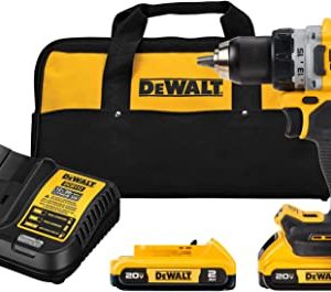 Kit Taladro/Atornillador de 1/2″ (13mm) Sin Carbones de 20V MAX* DCD800D-B2 Dewalt