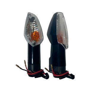 DIREC DEL/TRAS CBF-125/CB-150 INVICTA TRANSPARENTE (PAR) JS016