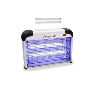 Aspectek- Lámpara exterminadora electrónica de insectos voladores de 20 W para interiores + 2 focos