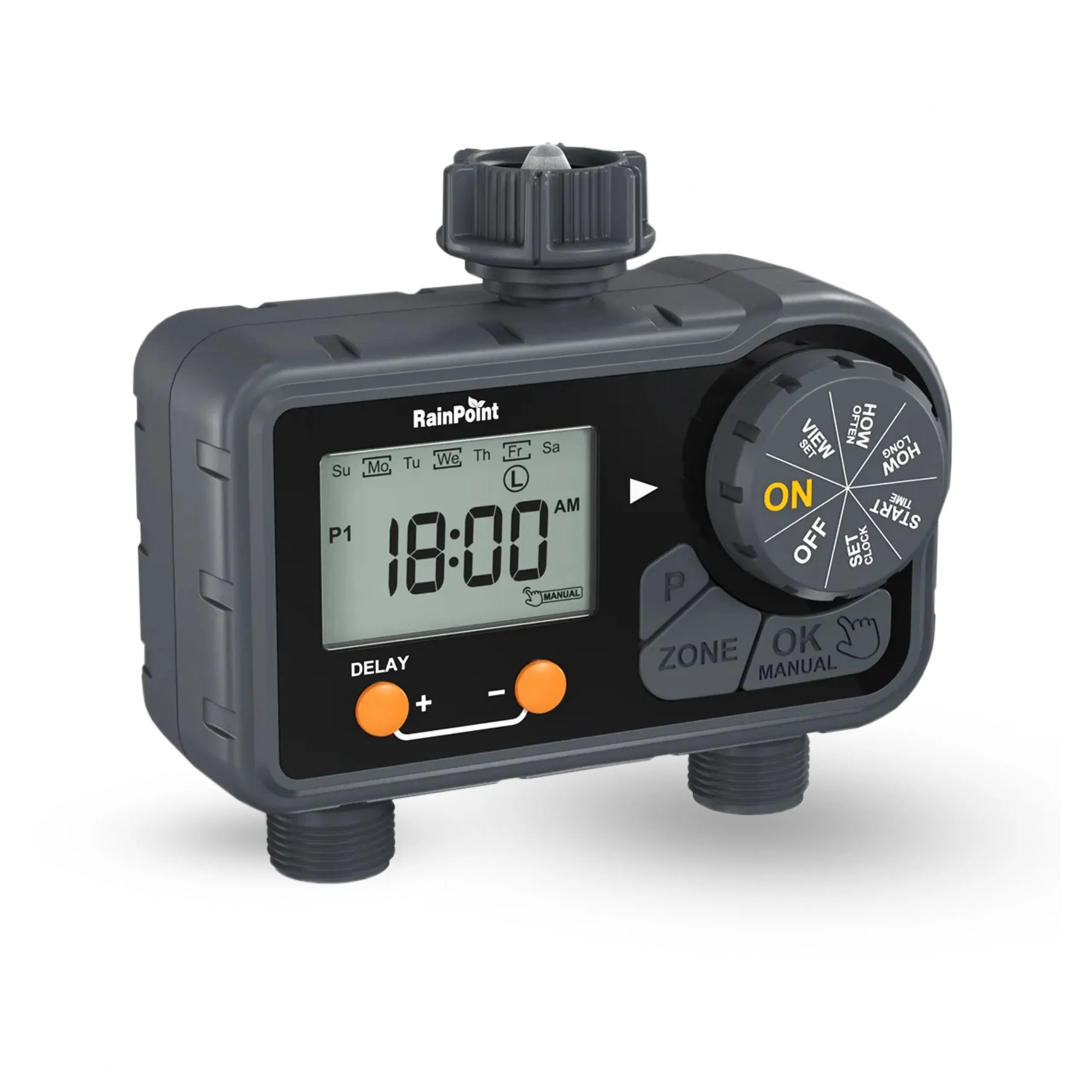 Temporizador De Riego Para Canilla Digital Con 2 Zonas De 3 Programas - Imagen 3