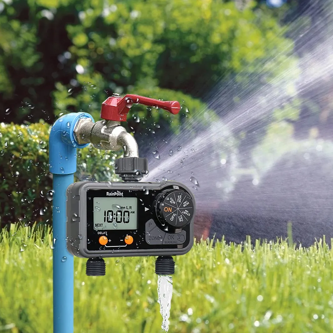 Temporizador De Riego Para Canilla Digital Con 2 Zonas De 3 Programas - Imagen 4
