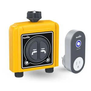 Programador De Riego y Nebulización De Canilla 2 Zonas Con Wifi y 3 Programas