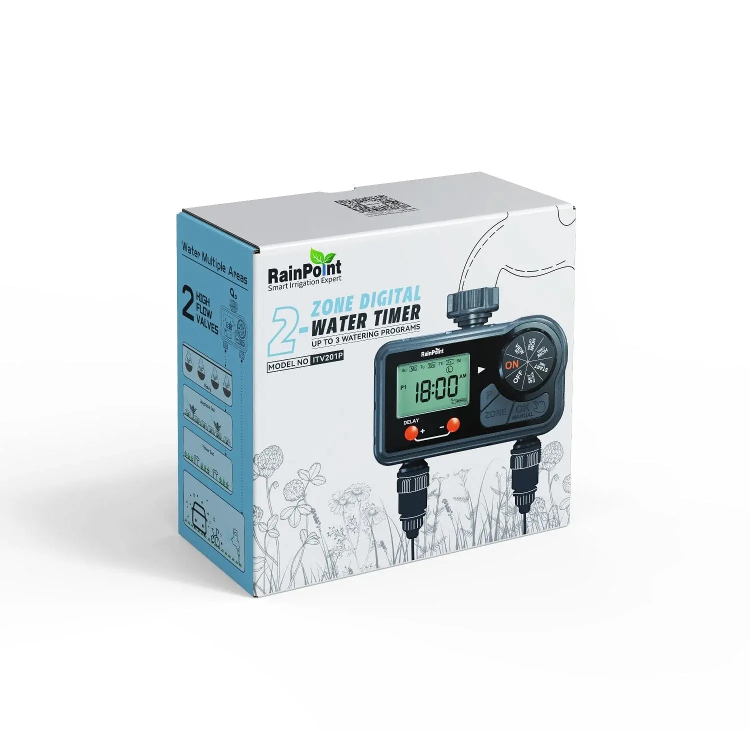 Temporizador De Riego Para Canilla Digital Con 2 Zonas De 3 Programas - Imagen 6