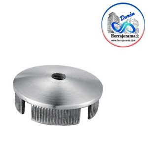 BRUKEN TAPÓN TIPO DOMO DE POSTE PARA BARANDAL REDONDO PARA RECIBIR CONECTOR DE ROSCA 2″ MX66386