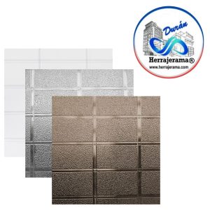 HERRALUM 1723180100BL LAMINA DE PLASTICO AJEDREZ DE 1.80×1.00 MT BLANCO