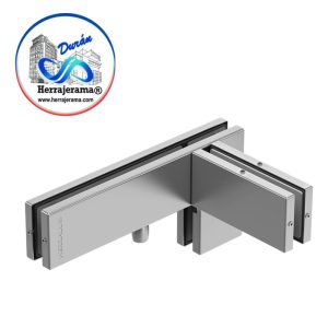HERRALUM 1177IZQCO HERRAJE TIPO “L” P/FACHADA RECTO IZQ CROMO