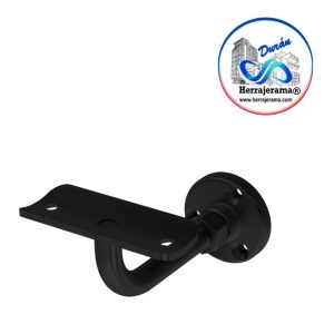 HERRALUM 2298CORNE SOPORTE PARA PASAMANOS CORTO 2″ A MURO NEGRO