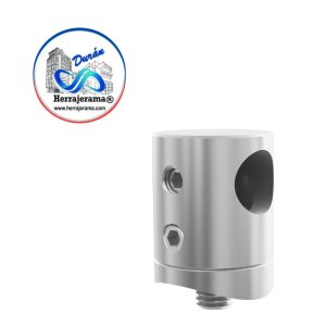 HERRALUM 2306000SA CONECTOR AC INOX PARA VARILLA Y POSTE SATIN