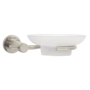 Jabonera con Acero Inoxidable para Baño Foset Satinada Mod. ELA-74N