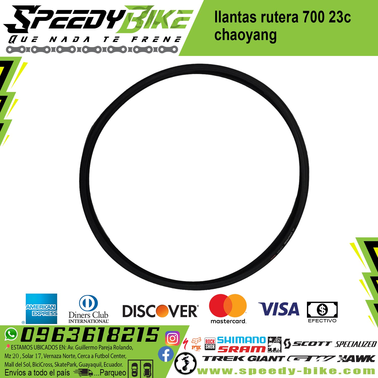 Llantas Rutera 700 23c Chaoyang - Imagen 2