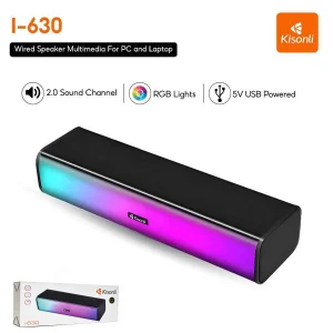 Kisonli I-630 PC+BT Multimedia USB Plug RGB Speaker