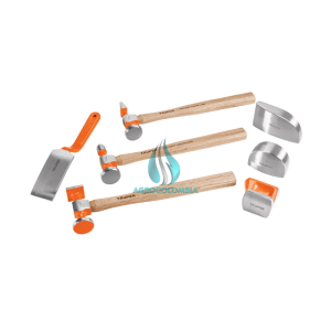 Juego 7 piezas de martillos y entibadores para hojalatero truper