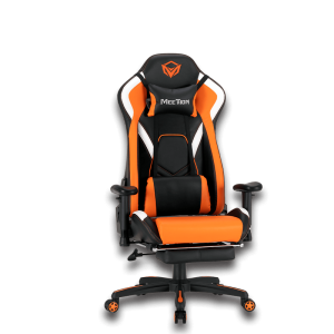 MEETION CHR22 LEATHER RECLINING E-SPORT GAMING CHAIR WITH FOOTREST