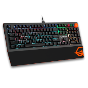 MEETION MK500 ADJUSTABLE RAINBOW BACKLIT MECHANICAL GAMING KEYBOARD