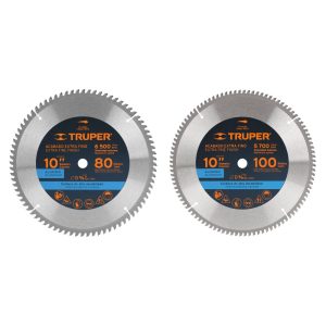Disco sierras para corte de aluminio con diámetro 10″ centro de 5/8″, Truper