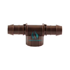 Tee manguera goteo 17 mm entrada hembra 1/2″ rain bird