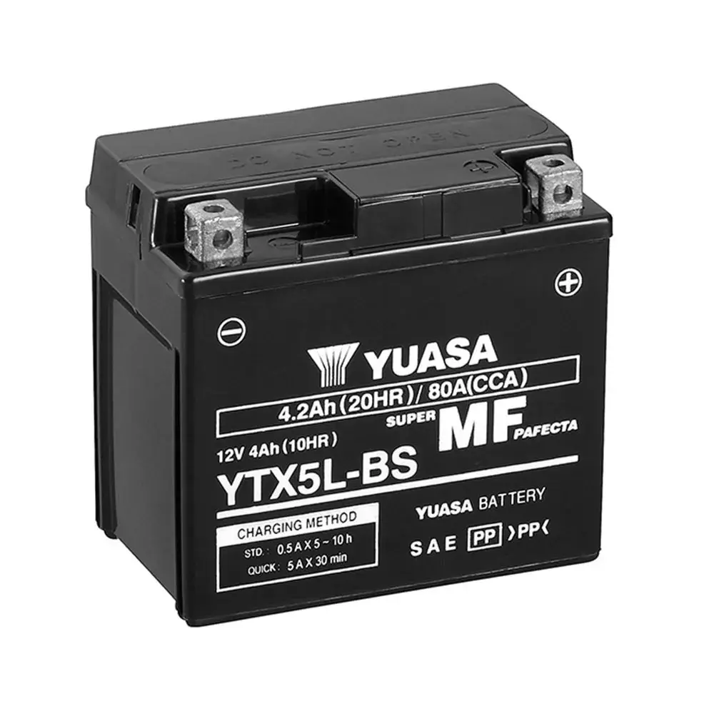 Batería de Moto YUASA YTX5L-BS 4Ah 12V