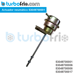 Actuador neumático de turbo 53049700001