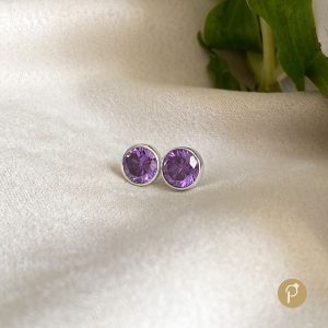 Aretes de Plata | Amatista Maxi