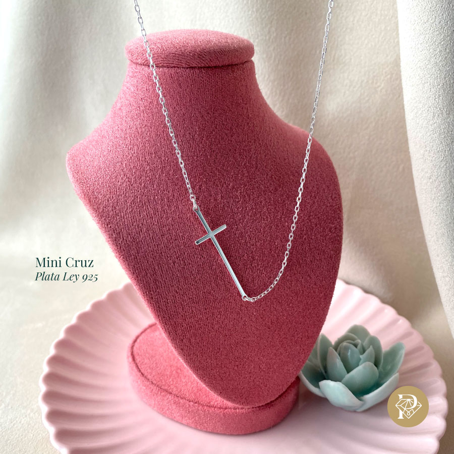 Collar de Plata | Mini Cruz - Imagen 2