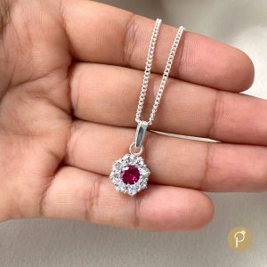 Collar de Plata | Roseta Solei Escarlata