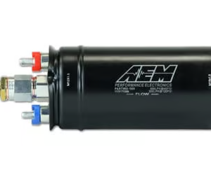 BOMBA DE COMBUSTIBLE DE ALTO FLUJO EN LÍNEA AEM 400LPH (MÉTRICA)