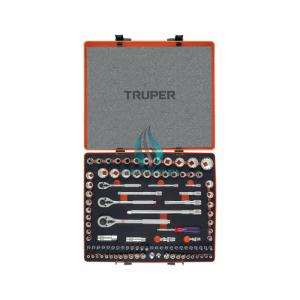 Juego 103 herramientas 1/4″, 3/8″ y 1/2″ std y mm p/mecánico truper
