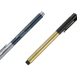 Rotulador plata y oro Faber Castell