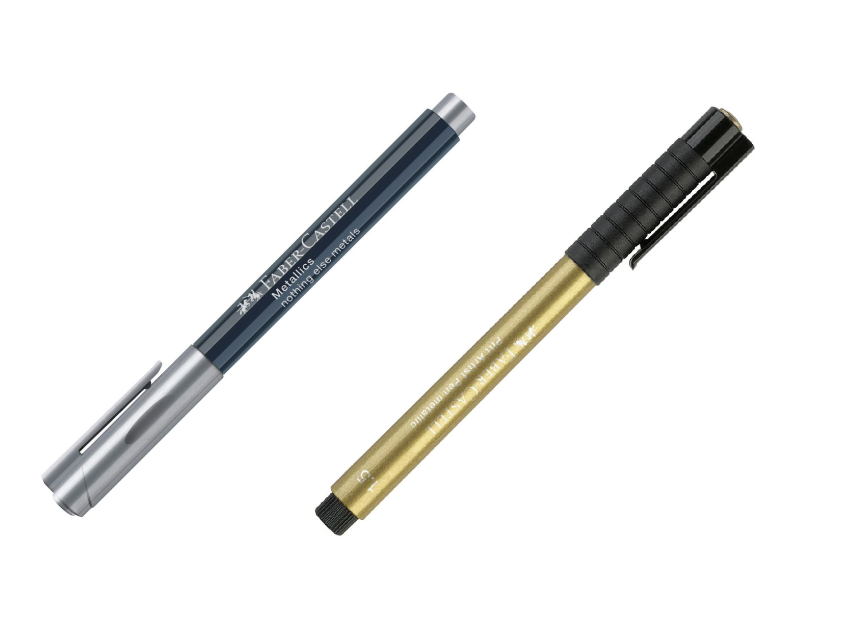 Rotulador plata y oro Faber Castell