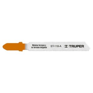 5 seguetas para sierra caladora 21 DPP zanco “T” corte recto para metal Truper Mod.ST-118-A