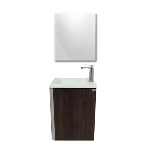 MUEBLE OVIEDO ROBLE SINATRA 47 X 32 X 60 CM CON LAVABO-ESPEJO-CONTRA-MONOMANDO MADO